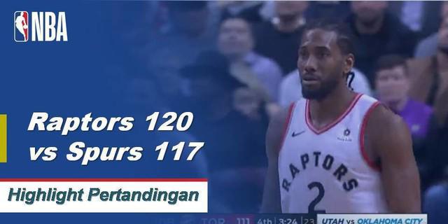 Cuplikan Pertandingan NBA : Raptors 120 vs Spurs 117
