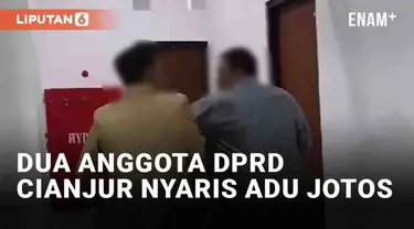 Insiden pertengkaran terjadi di lingkungan DPRD Cianjur, Jawa Barat. Dua anggota DPRD nyaris terlibat adu jotos usai rapat Badan Musyawarah. Keduanya berinisial MI dan AI sempat terlibat kontak fisik di lorong.