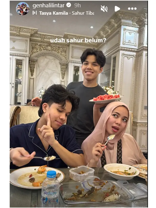 10 Potret Artis Sahur Hari Pertama Puasa 2026, Aurel Hermansyah hingga Wika Salim
