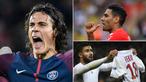 Berikut ini klasemen top scorer Ligue 1 Prancis musim 2017/2018 hingga pekan ke-13, Edinson Cavani teratas. (Kolase foto-foto dari AFP)