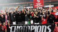 Persipura juara TSC 2016: Arema Cronus tak bisa lagi mengejar perolehan poin Persipura Jayapura yang sudah mengoleksi 68 poin. (Istimewa)