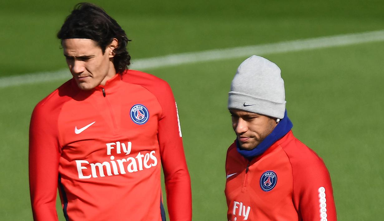 FOTO: Mengintip Neymar dan Edinson Cavani saat Latihan PSG ...
