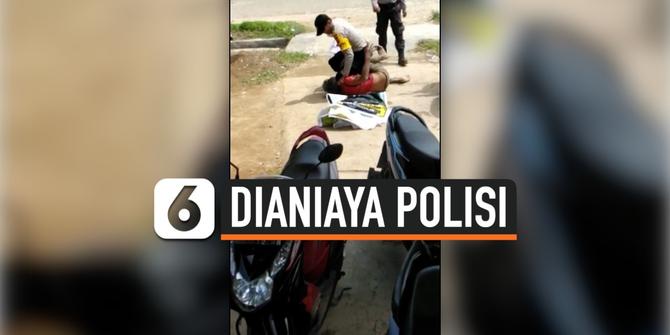 VIDEO: Detik-Detik Polisi Aniaya Warga, Dipukul Ditendang Sampai Terjungkal