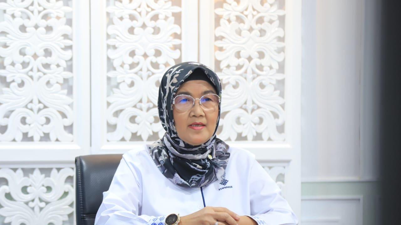 Dirjen Haiyani Rumondang ketika memberikan sambutan pada Focus Group Discussion (FGD) (Istimewa)