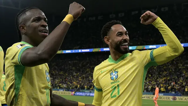 Timnas Brasil 1-0 Timnas Paraguay.