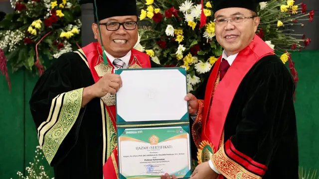 Rektor Unissula Kukuhkan Stafsus Mendagri Hoiruddin Hasibuan Sebagai Guru Besar Bidang Ilmu Hukum