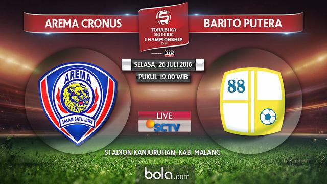 Arema Cronus vs Barito Putera