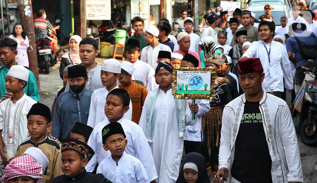 Perayaan Maulid Nabi menjadi sarana untuk menghidupkan kembali semangat perjuangan dan ajaran-ajaran Rasulullah SAW. (Liputan6.com/Angga Yuniar)