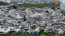 Suasana permukiman kumuh di Bantaran Waduk Pluit, Jakarta, (10/9/14). (Liputan6.com/Faizal Fanani)