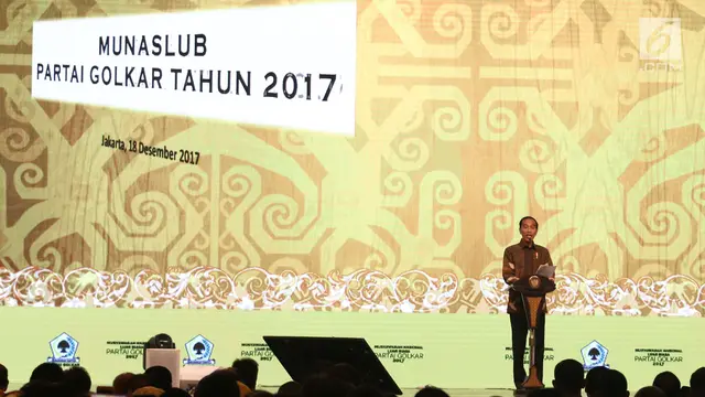 Jokowi Buka Munaslub Golkar