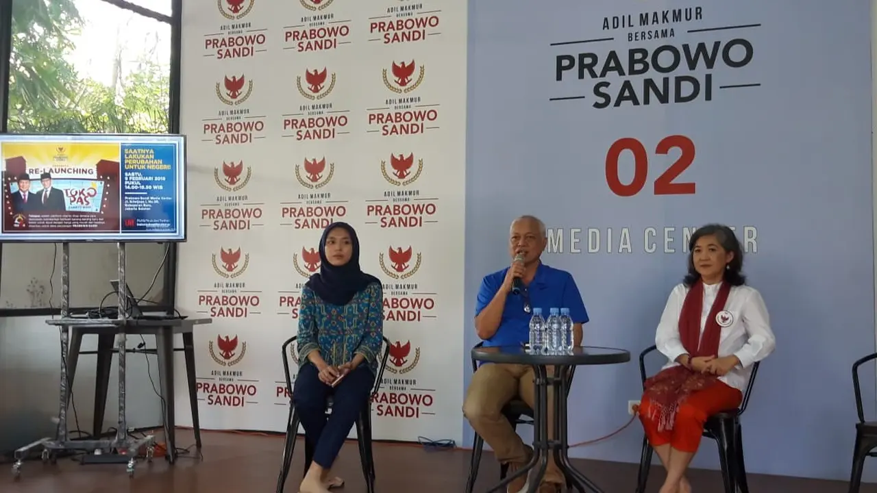 Relawan Prabowo-Sandi meluncurkan situs jual beli online bernama Toko PAS. (LIputan6.com/Nafiysul Qodar)