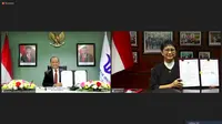 Menlu Retno LP Marsudi dengan Menteri Investasi Bahlil Lahadalia pada hari Selasa, 31 Agustus 2021. Dok: Kementerian Luar Negeri