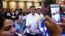 Menko Polhukam, Wiranto menghadiri acara Simposium Nasional Pemuda Indonesia, Jakarta, Rabu (30/8). Acara tersebut mengambil tema "Peran strategis Pemuda Indonesia dalam penguatan Pancasila sebagai Bangsa dan Bela Negara". (Liputan6.com/Johan Tallo)