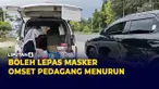 Omset Penjualan Masker Turun 50 Persen Sejak diperbolehkan Lepas Masker