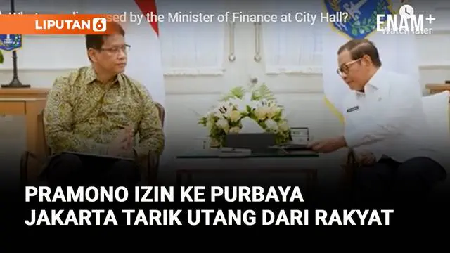 Pramono Blak-blakan Ke Purbaya Minta Izin Jakarta Tarik Utang dari Rakyat, Ada Apa?