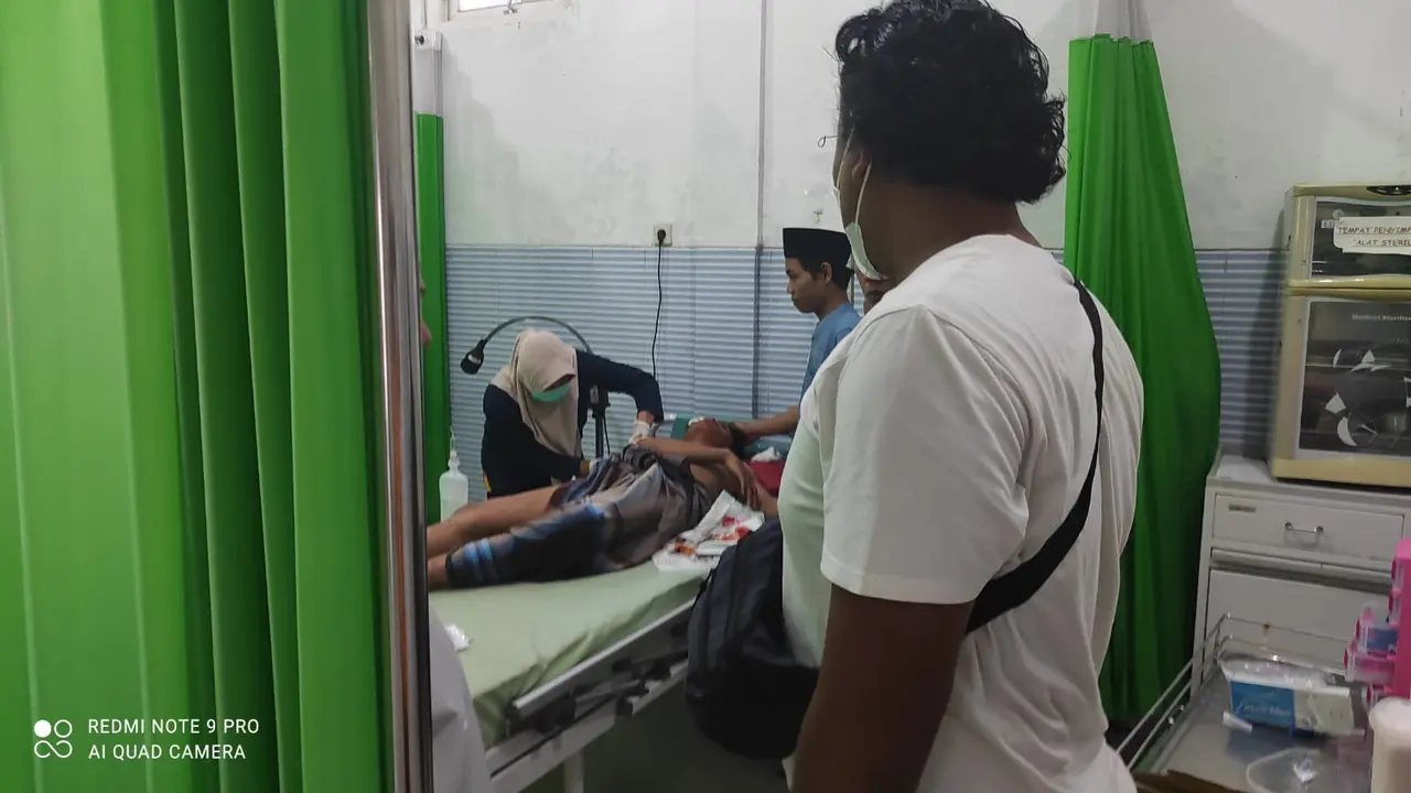 Korban ledakan di kompleks Ponpes Darul Masyruh, Grobogan, Jawa Tengah. (Foto: Liputan6.com/Humas Polda Jateng)