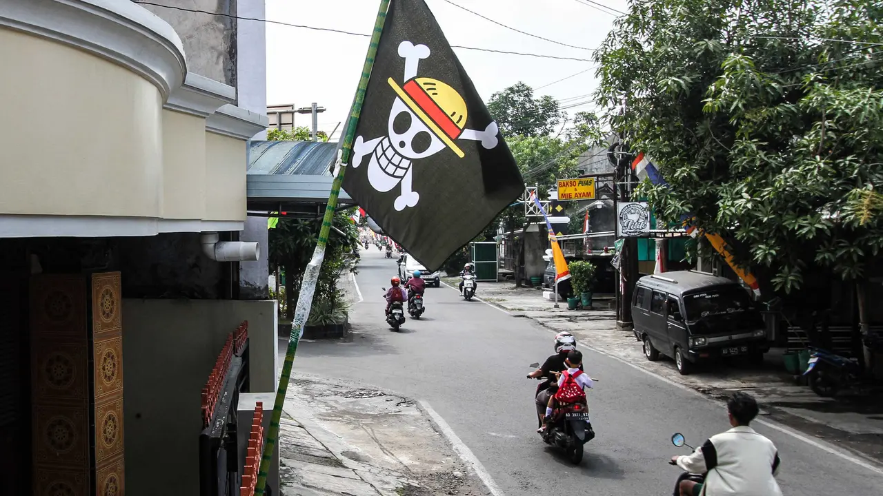 Bendera One Piece Ramai Berkibar
