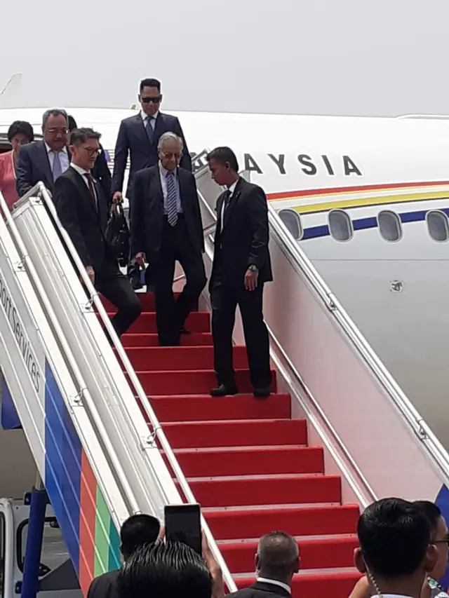 PM Malaysia, Dr. Mahathir Mohamad tiba di Jakarta