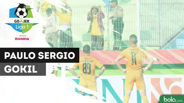 VIDEO: Gol Gokil Paulo Sergio pada Laga Bhayangkara Vs Persela