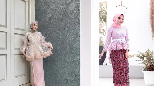 10 Kebaya Brokat Modern Hijab Pilihan Fashion Syar i Dan Elegan Hot Liputan6