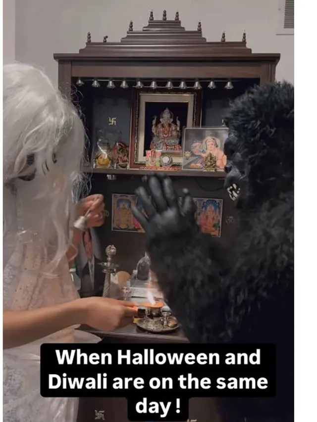 6 Potret Meme Perayaan Diwali dan Halloween di Hari yang Sama, Perpaduan Unik