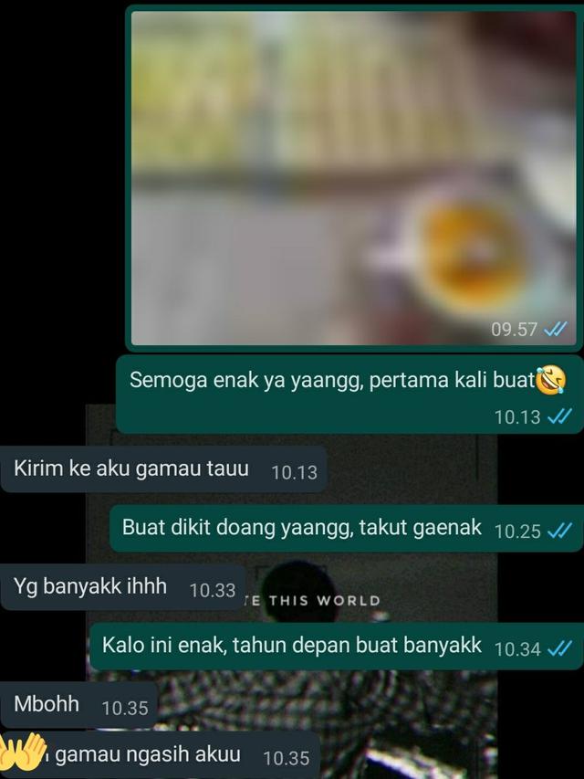 6 Potret Chat Reaksi Pacar saat Pamer Masakan Ini Responnya Bikin Gemas