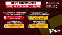 Saksikan Live Streaming Men’s and Women’s Turkish Volleyball League 2022/23 di Vidio 20-30 Januari 2023
