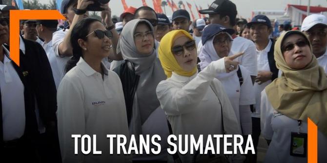 VIDEO: Menteri BUMN Jajal Tol Trans Sumatera