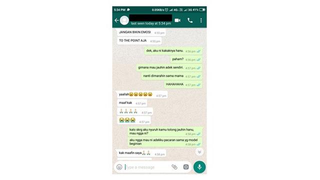 Cewek Labrak Orang yang Dekat (Sumber: Twitter)