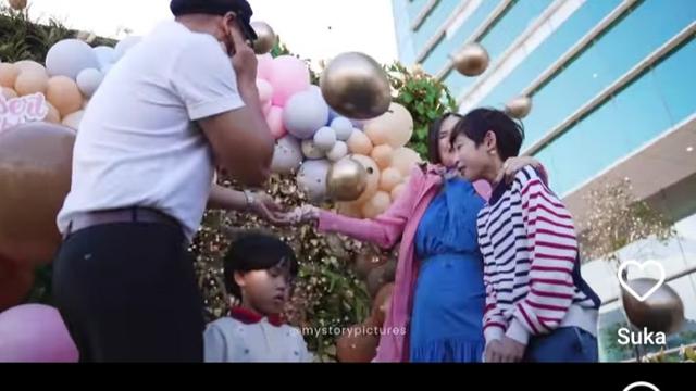 Momen gender reveal party dan pesta ultah Viviane ke-36 (Foto:  @mystorypictures via Instagram viv_viviane)