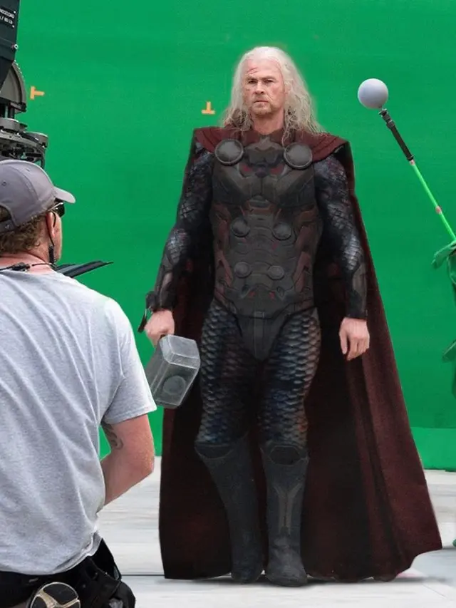 Chris Hemsworth tampil menua. (Foto: Instagram/chrishemsworth)