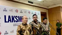 Menteri Usaha Mikro, Kecil, dan Menengah (UMKM) Mkondusif Abdurrahman dalam konvensi pers peluncuran Langkah Aksi Kapasitas Sosial Mikro untuk Inklusi (LAKSMI), pada Selasa (24/6/2025). (Natasha/CEKLANGSUNG)