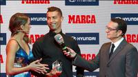 Megabintang Real Madrid, Cristiano Ronaldo, memenangkan penghargaan dari Marca, Trofeo Di Stefano. (Marca)