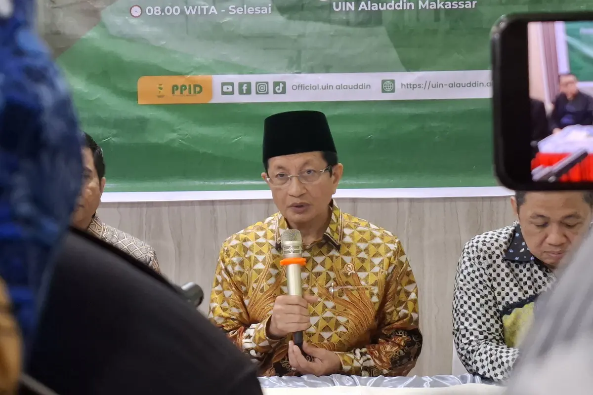 Menteri Agama Nasaruddin Umar di Makassar