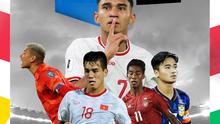 Timnas Indonesia di Piala AFF 2024 - Nguyen Tien Linh, Bouphachan Bounkong, Maung Maung Lwin, Neil Etheridge, Marselino Ferdinan (Bola.com/Adreansu Titus)