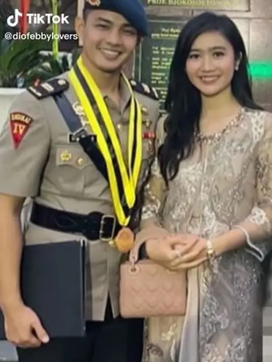 6 Potret Drajad Djumantara Kekasih Febby Rastanty yang Seorang Polisi (Sumber: TikTok/@diofebbylovers)