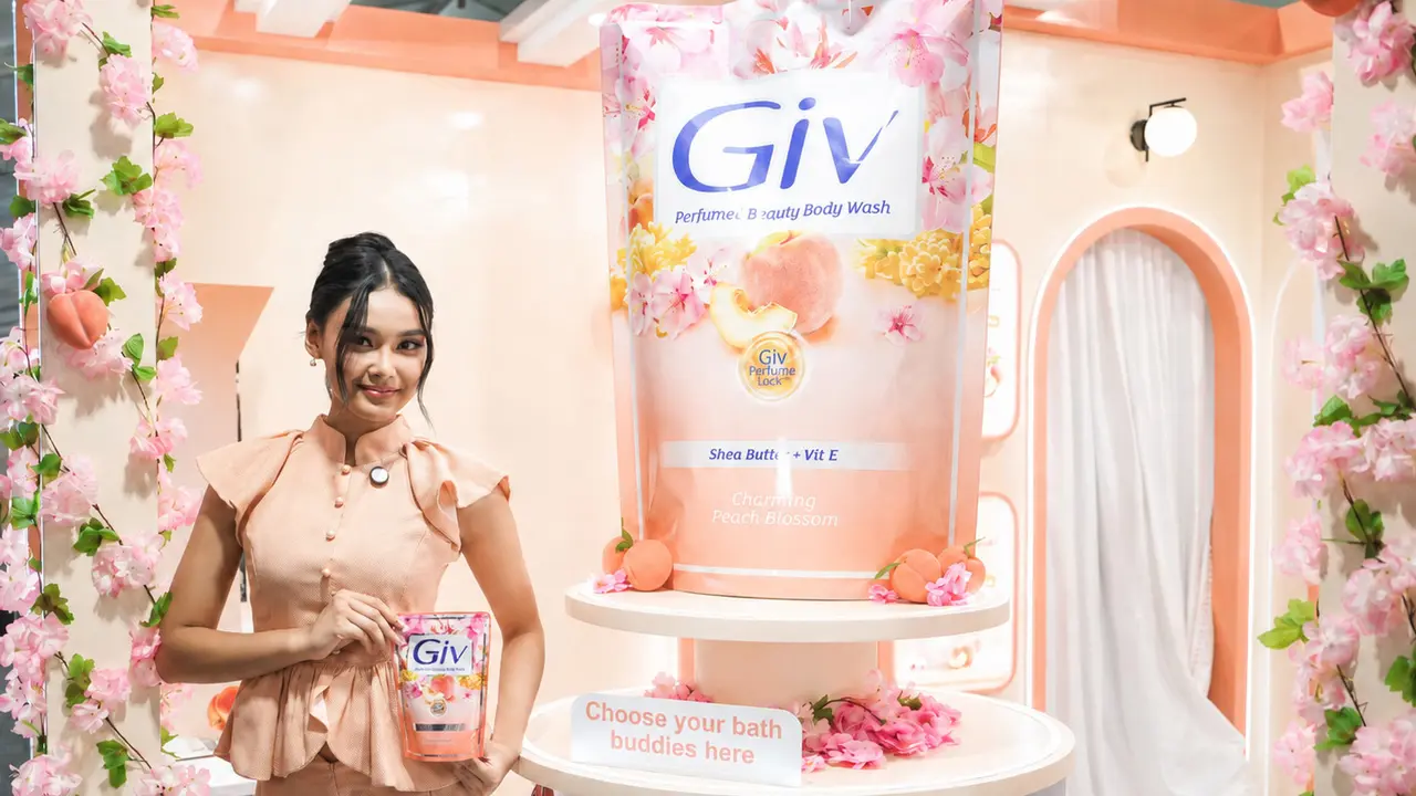 Keharuman Mewah GIV Perfumed Beauty Body Wash Charming Peach Blossom, Teman Terbaik Momen Self Care Perempuan
