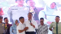 Menteri Pertanian, Andi Amran Sulaiman menghadiri acara Bimbingan Teknis dan Pembinaan Penyuluh, Peternak, Perkebun dan Pengurus Kelompok Tani Wilayah Sumatera Utara.