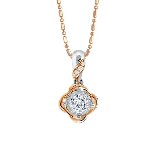 Liontin Berlian Peony Frank & co