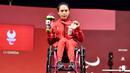 Medali perak yang diraih lifter kelahiran Karangasem, Bali, 28 tahun yang lalu merupakan sebuah kemajuan setelah 5 tahun lalu hanya meraih medali perunggu di Paralimpiade Rio 2016. (Foto: Dok. NPC Indonesia)
