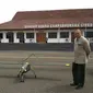 Drone BPPT Petakan jalur kereta api cepat Jakarta-Surabaya, Sabtu (15/7/2017). (Liputan6.com/Panji Prayitno)