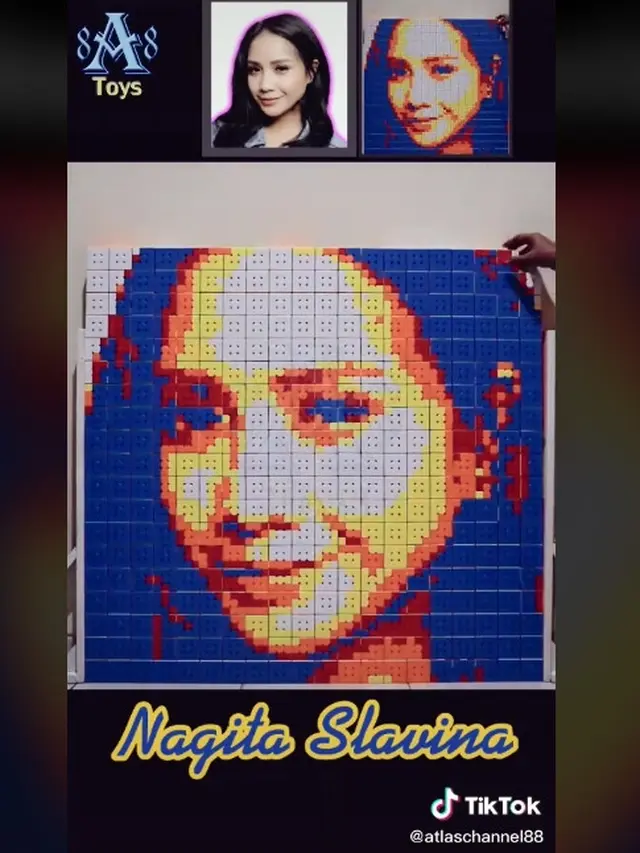 Intip Paras Nagita Slavina yang Disusun dari Rubik