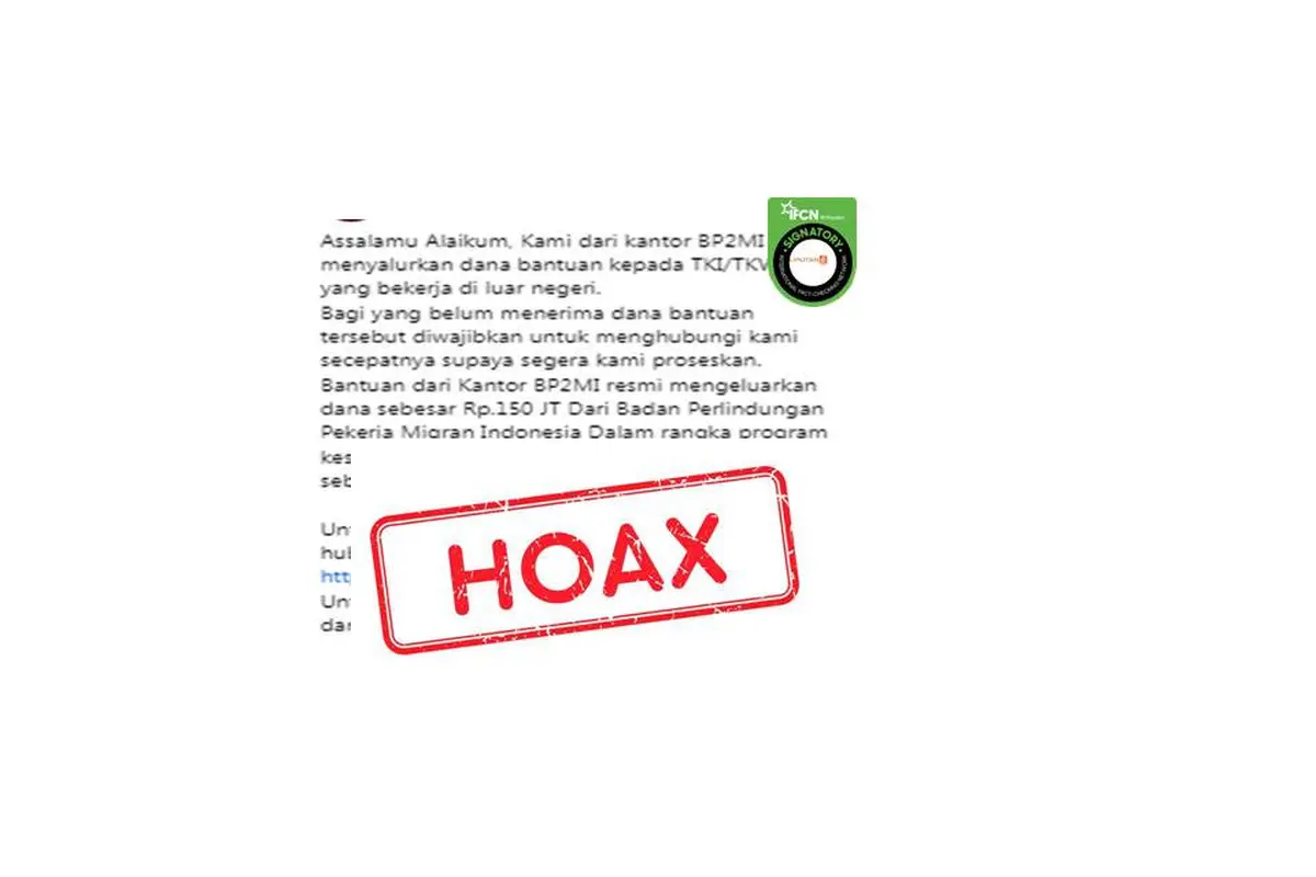 Cek Fakta bantuan Rp 150 juta dari BP2MI