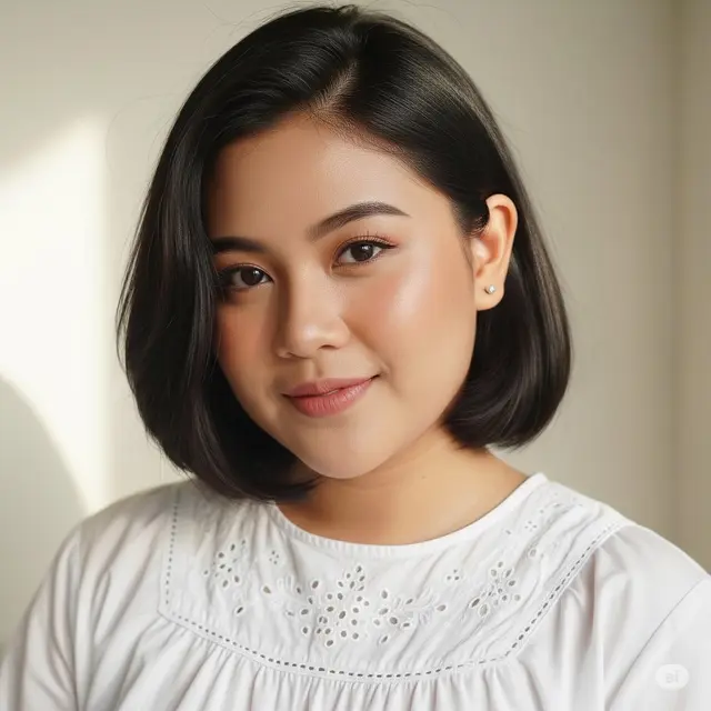 Potongan Rambut Bob Pendek Ala Korea. Foto: Gemini