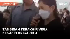 Tangis Vera Simanjuntak di Depan Jenazah Brigadir J