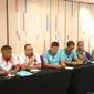 Konferensi pers jelang laga pembuka Piala Dirgantara 2017 yang mempertemukan Persiba Bantul dan Persikama Magelang. (Liputan6.com/Switzy Sabandar)