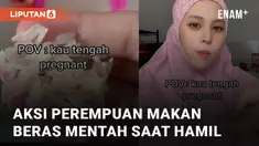 Seorang perempuan dari Malaysia lakukan aksi makan beras mentah saat hamil mengundang perhatian