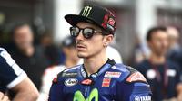 Maverick Vinales mengaku yakin bisa bersaing untuk meraih kemenangan pada balapan MotoGP Qatar, Minggu (26/3/2017). (Motorsport)