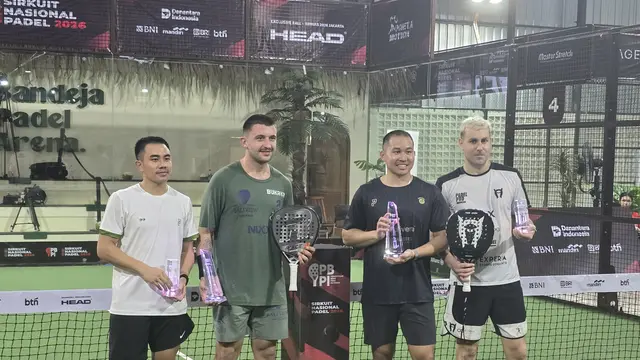 Para pemenang Sirnas Padel 2026 seri Jakarta