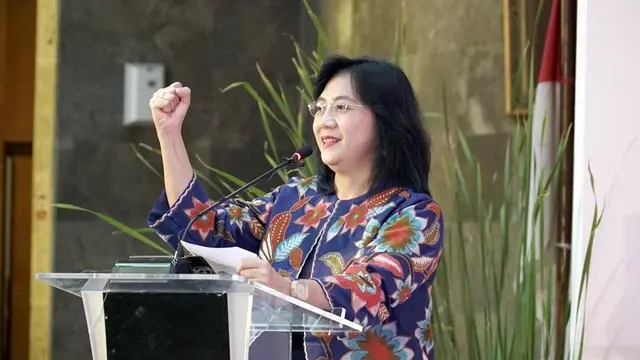 Direktur Jenderal Industri Kecil, Menengah, dan Aneka (IKMA) Kemenperin, Gati Wibawaningsih di Jakarta, Senin (15/6/2020). (Dok Kemenperin)